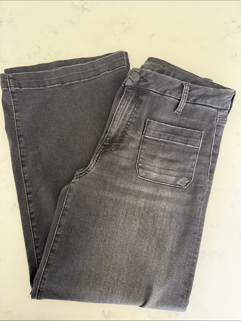 KUT jeans Meg Wide Leg Black size 6